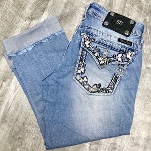 Miss Me Cuffed Capri Jeans 27